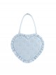 Love Pillow Series Sweet Lolita Luxurious Japanese Pleated Dot Single Shoulder Bag