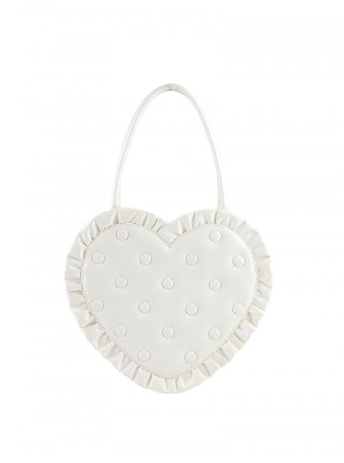 Love Pillow Series Sweet Lolita Luxurious Japanese Pleated Dot Single Shoulder Bag
