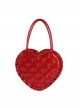 Love Pillow Series Sweet Lolita Luxurious Japanese Pleated Dot Single Shoulder Bag