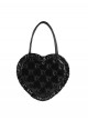 Love Pillow Series Sweet Lolita Luxurious Japanese Pleated Dot Single Shoulder Bag