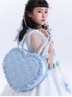 Love Pillow Series Sweet Lolita Luxurious Japanese Pleated Dot Single Shoulder Bag