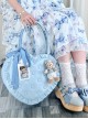 Love Pillow Series Sweet Lolita Luxurious Japanese Pleated Dot Single Shoulder Bag