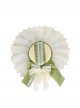 Bell Orchid Handmade Classic Lolita Elegant Green Lace Tulle Ribbon Hat