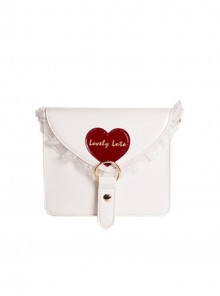 Little Love Letter Series Kawaii Fashion Japanese Lace Square Envelope Love Heart Mark Crossbody Bag
