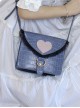 Little Love Letter Series Kawaii Fashion Japanese Lace Square Envelope Love Heart Mark Crossbody Bag
