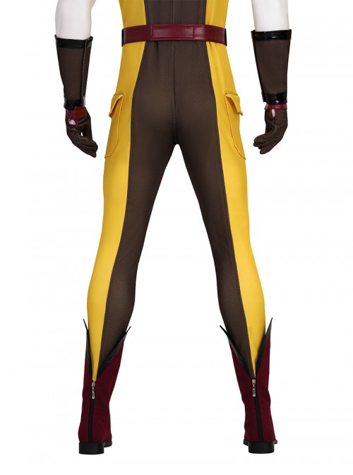 Deadpool & Wolverine Halloween Cosplay Wolverine Brown Battle Suit Costume Set Without Shoes And Wolf Claw