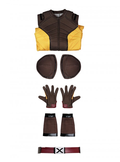 Deadpool & Wolverine Halloween Cosplay Wolverine Brown Battle Suit Costume Set Without Shoes And Wolf Claw