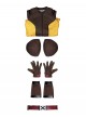 Deadpool & Wolverine Halloween Cosplay Wolverine Brown Battle Suit Costume Set Without Shoes And Wolf Claw