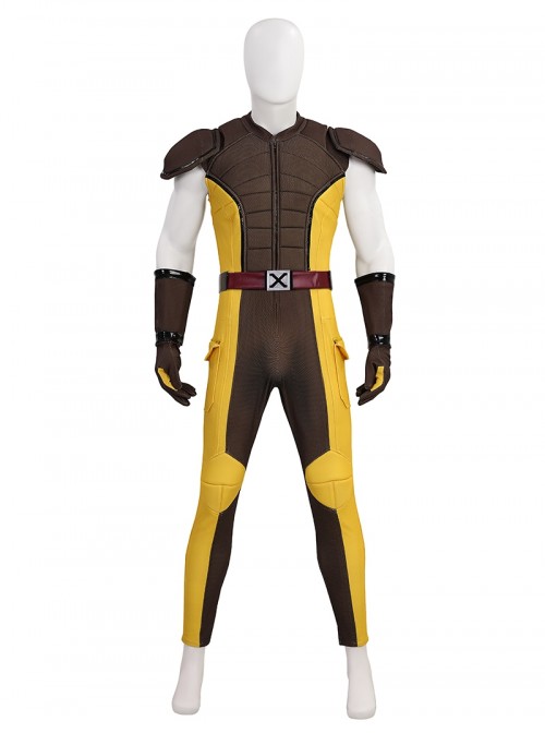 Deadpool & Wolverine Halloween Cosplay Wolverine Brown Battle Suit Costume Set Without Shoes And Wolf Claw