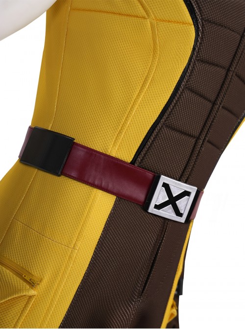 Deadpool & Wolverine Halloween Cosplay Wolverine Brown Battle Suit Costume Set Without Shoes And Wolf Claw