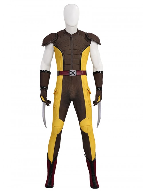 Deadpool & Wolverine Halloween Cosplay Wolverine Brown Battle Suit Accessories Wolf Claw