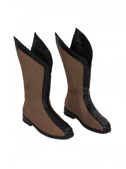 Deadpool & Wolverine Halloween Cosplay Wolverine Brown Battle Suit Accessories Brown Boots