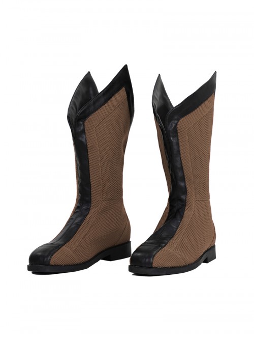 Deadpool & Wolverine Halloween Cosplay Wolverine Brown Battle Suit Accessories Brown Boots