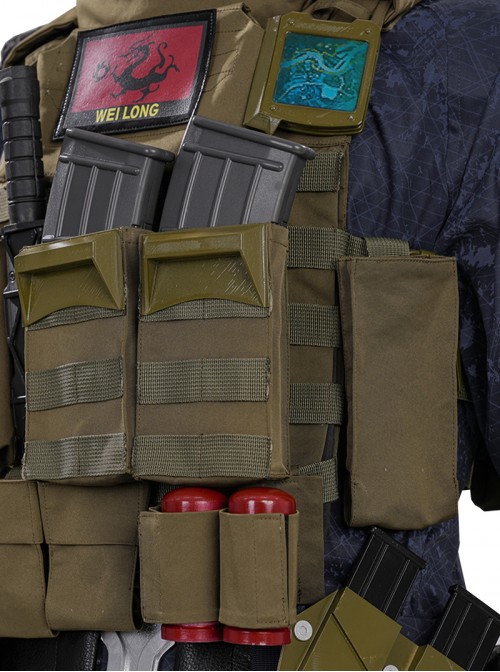 Game Delta Force Halloween Cosplay Wei Long Dragon Costume Set Without Jet Pack