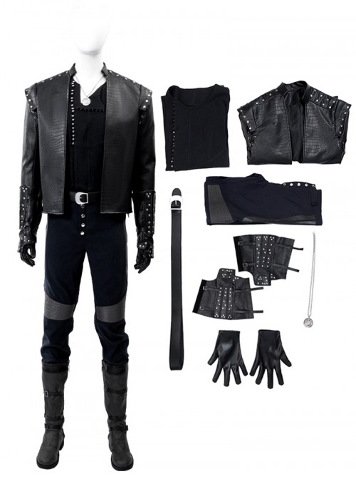 Wizardry V Heart Of The Maelstrom Halloween Cosplay The Witcher Geralt Costume Set Without Shoes And Sword