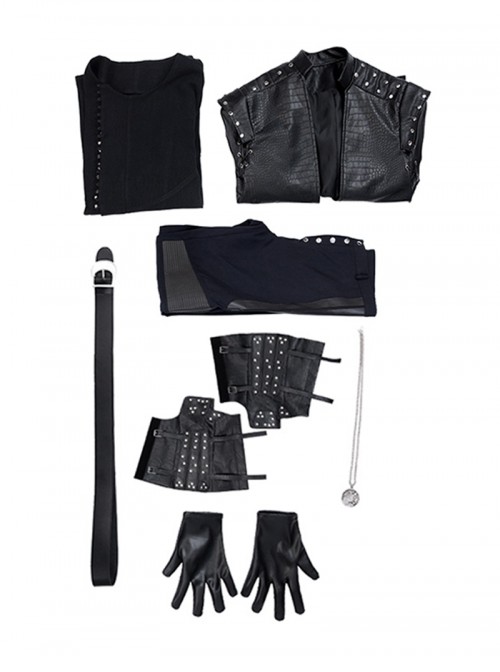 Wizardry V Heart Of The Maelstrom Halloween Cosplay The Witcher Geralt Costume Set Without Shoes And Sword