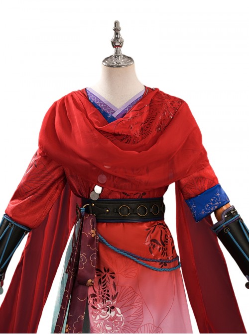 Game Where Winds Meet Halloween Cosplay An Liuli Costume Set