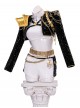 KPop Demon Hunters Halloween Cosplay Rumi Black White Stage Costume Set Without Shoes