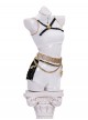 KPop Demon Hunters Halloween Cosplay Rumi Black White Stage Costume Set Without Shoes