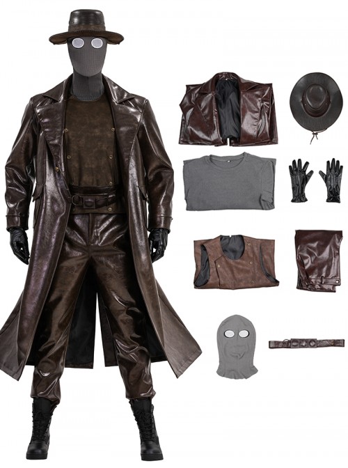 Spider Noir Halloween Cosplay Noir Spider Man Costume Set Without Shoes