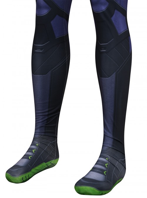 Game Marvels Spider Man 2 Halloween Cosplay Spider Man Miles Morales Purple Reign Bodysuit Costume Set
