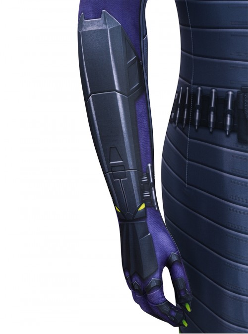 Game Marvels Spider Man 2 Halloween Cosplay Spider Man Miles Morales Purple Reign Bodysuit Costume Set