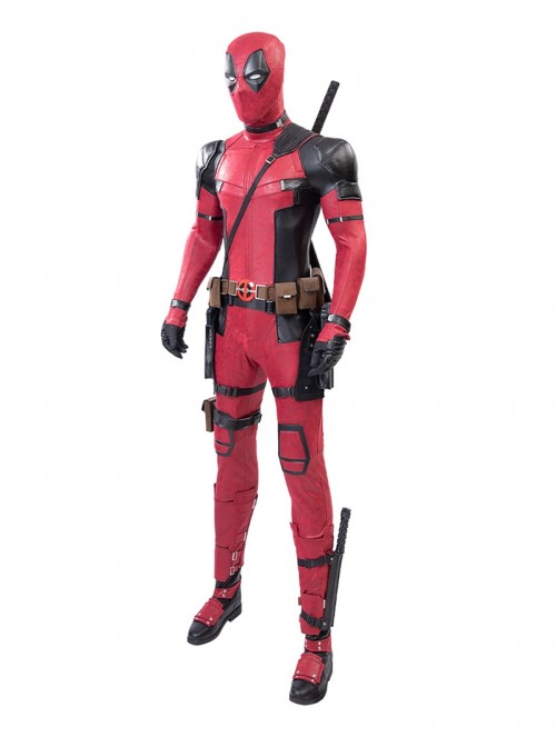 Movie Deadpool 2 Halloween Cosplay Deadpool High End Version Costume Set Without Shoes And Helmet And Props