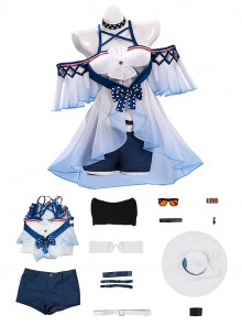 Game Arknights Halloween Cosplay Skadi Riding The Waves Costume Set