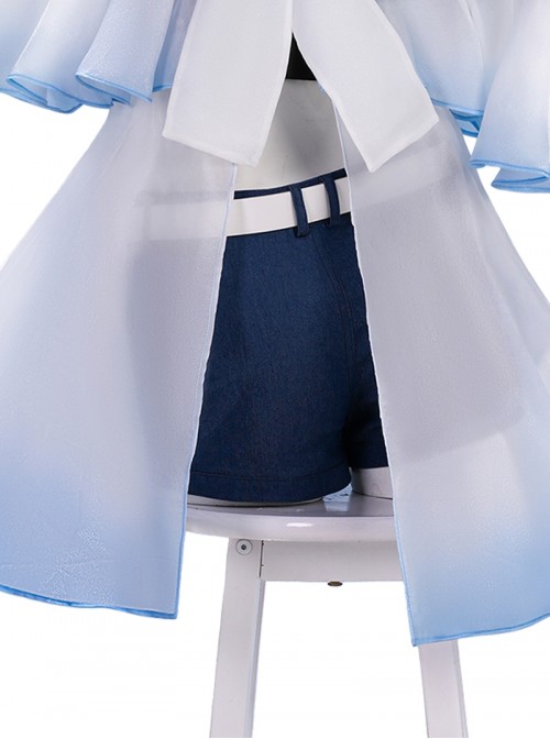 Game Arknights Halloween Cosplay Skadi Riding The Waves Costume Set