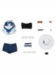 Game Arknights Halloween Cosplay Skadi Riding The Waves Costume Set
