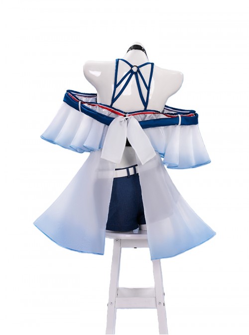 Game Arknights Halloween Cosplay Skadi Riding The Waves Costume Set