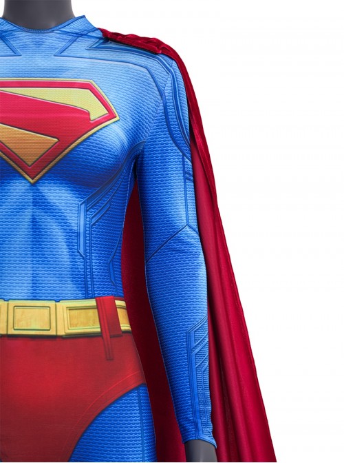 Movie Superman Halloween Cosplay Supergirl Bodysuit Costume Set