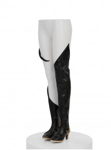 Marvel Rivals Halloween Cosplay Dagger Twin Dance Partner Accessories Black High Heel Boots