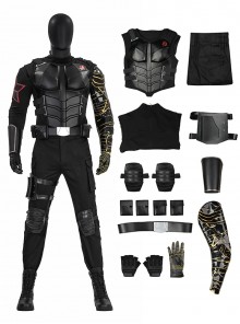 Movie Thunderbolts Halloween Cosplay Winter Soldier Bucky New Avengers Battle Suit Costume Set Without Shoes