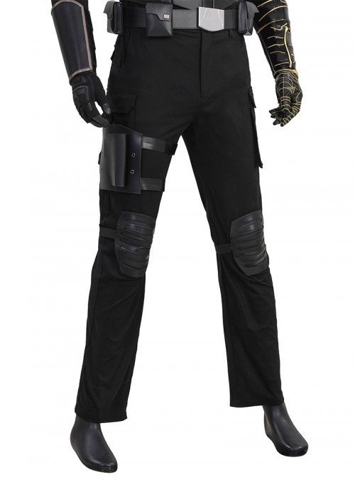 Movie Thunderbolts Halloween Cosplay Winter Soldier Bucky New Avengers Battle Suit Costume Set Without Shoes