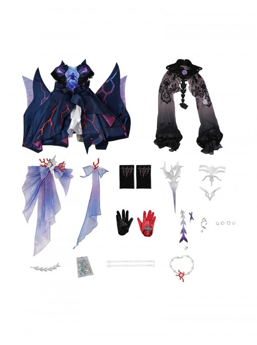 Game Honkai Star Rail Halloween Cosplay Helektra Costume Set