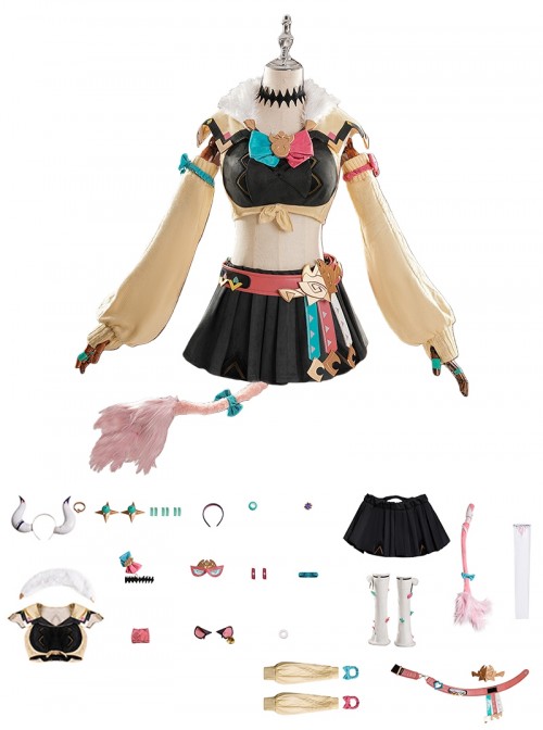 Game Genshin Impact Halloween Cosplay Varesa Costume Set