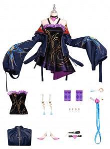 Game Honor Of Kings Halloween Cosplay Shao Siyuan Divination Secret Costume Set