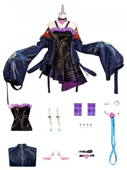 Game Honor Of Kings Halloween Cosplay Shao Siyuan Divination Secret Costume Set