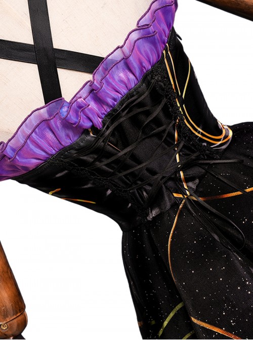 Game Honor Of Kings Halloween Cosplay Shao Siyuan Divination Secret Costume Set