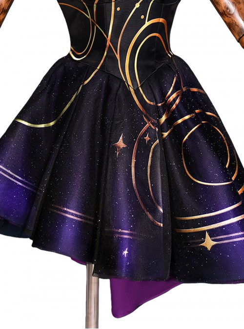 Game Honor Of Kings Halloween Cosplay Shao Siyuan Divination Secret Costume Set