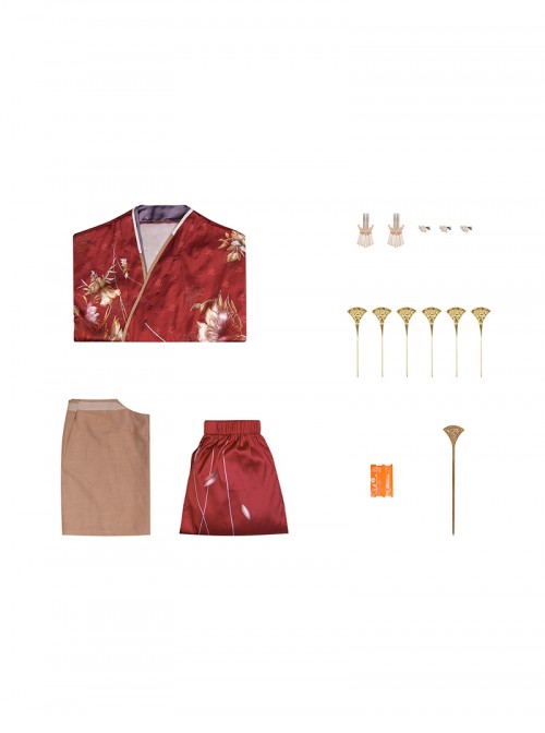 Game Where Winds Meet Halloween Cosplay Han Xiang Xun Costume Set