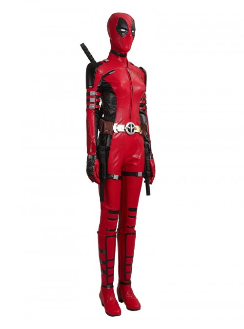 Movie Deadpool & Wolverine Halloween Cosplay Female Deadpool Upgraded Version Costume Set Without Shoes And Props