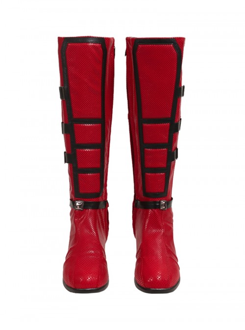 Movie Deadpool & Wolverine Halloween Cosplay Female Deadpool Upgraded Version Accessories Red Boots