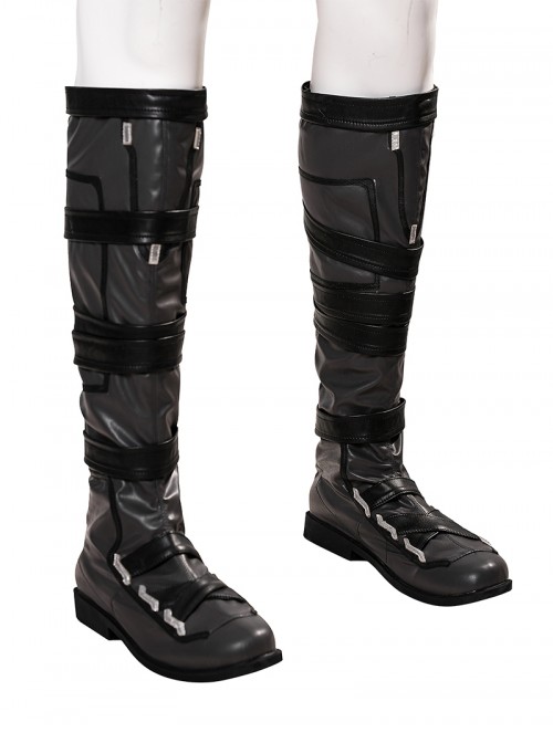 Game Valorant Halloween Cosplay Omen Accessories Black Boots