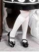 Apple Sugar Series Sweet Lolita Fairy Tale Cute Lovely Bow Small Round Sharp Head Textured Leather Mary Jane Shoes