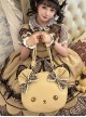 Round Face Bear Series Sweet Lolita Japanese Cute Cartoon Bowknot Single Shoulder Tote Bag