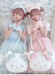 Round Face Bear Series Sweet Lolita Japanese Cute Cartoon Bowknot Single Shoulder Tote Bag