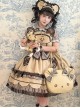 Round Face Bear Series Sweet Lolita Japanese Cute Cartoon Bowknot Single Shoulder Tote Bag