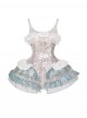 Siren Call Series Kawaii Fashion Seaside Vacation Mermaid Princess Strap Polarized Bra Suspender Dress